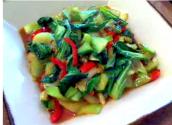 Chinese Style Stir Fried Garlic And Ginger Bok Choy 